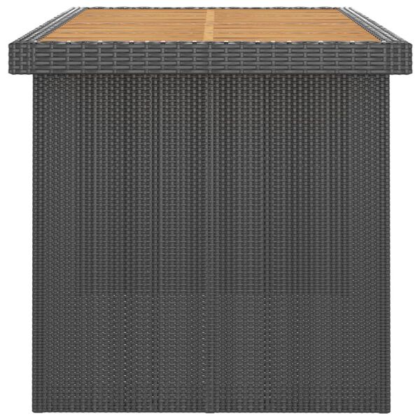 vidaXL 11-delige Tuinset met kussens poly rattan zwart