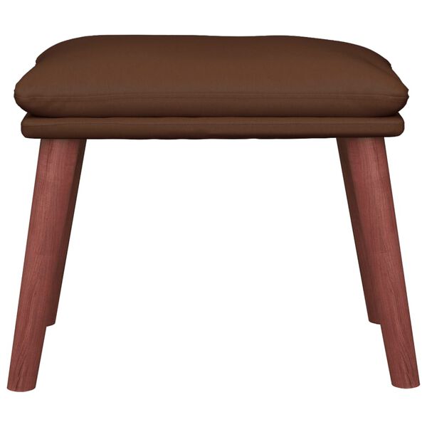 vidaXL Voetenbank 45x29,5x35 cm kunstleer bruin