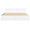 vidaXL Bedframe met hoofdeinde zonder matras 180x200 cm wit