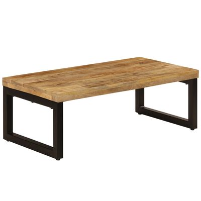 vidaxl salontafel 110x50x35 cm massief mangohout en staal kopen vidaxl nl