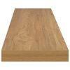 vidaXL Wandplank met opslag 2 pcs Bruin 120 x 23,5 x 4 cm Bewerkt hout