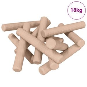 vidaXL Houten Dowels 24000 pcs Bruin Massief hout