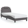 vidaXL Bedframe "Viana" met LED zonder matras grijs 90x190 cm