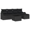vidaXL Tuin Sofa Set 6 st Poly riet