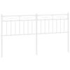 vidaXL Vervangend hoofdbord 160 cm metaal wit