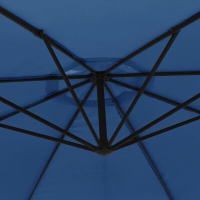 vidaXL Zweefparasol met aluminium paal 350 cm blauw