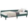 vidaXL Hoekbedframe met Matras Anders 2 st Groen Fluweel
