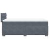 vidaXL Boxspring met matras fluweel donkergrijs 90x190 cm