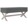 vidaXL Opbergkruk 110x45x49 cm stof donkergrijs