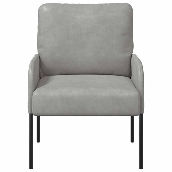 vidaXL Banken met kussen 55cm Lichtgrijs Multiplex