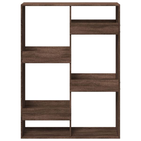 vidaXL Boekenkast 100x33x135 cm bewerkt hout bruin eikenkleurig