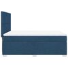 vidaXL Boxspring met matras stof blauw 140x200 cm