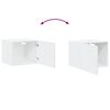 vidaXL Wandkast 50x42,5x40 cm bewerkt hout wit