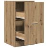 vidaXL Apothekerskast 40x41x77,5 cm bewerkt hout artisanaal eikenkleur