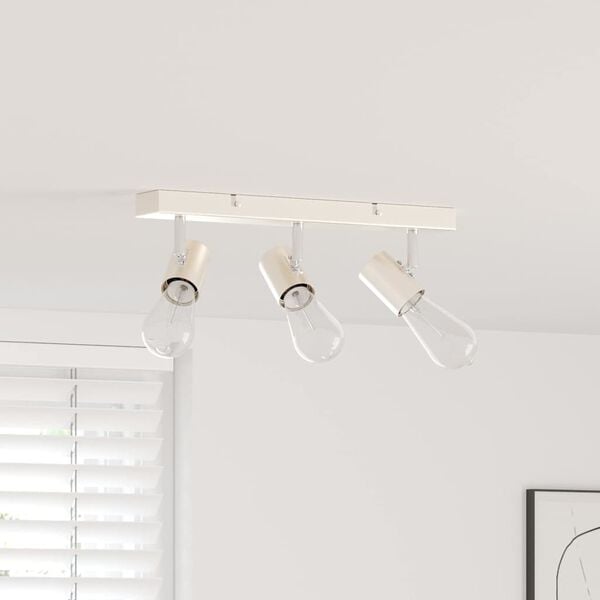 vidaXL Plafondspot Borstelkoper 38 x 6.5 x 11.5 cm Staal