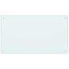 vidaXL Spatscherm keuken 100x60 cm gehard glas melkwit