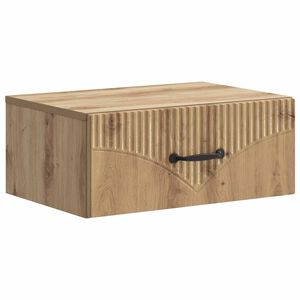 vidaXL Wandbeugel Bedkast Artisanaal eiken 49 x 34,5 x 20 cm
