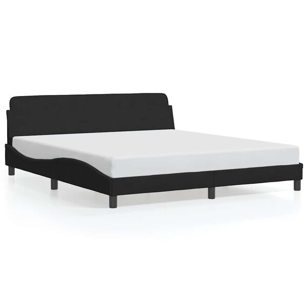 vidaXL Bedframe "Dover" 180x200 cm fluweel zwart