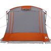 vidaXL Achterkleptent met dak Grijs en Oranje 285 x 255 x 245 cm taft