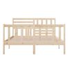 vidaXL Bedframe massief hout 150x200 cm