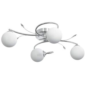 vidaXL Plafondlamp met glasbollen rond 4xG9