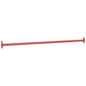 vidaXL Rekstok 125 cm staal rood