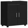 vidaXL Badkamerkastenset TULUM Zwart 60 x 34 x 63 cm Bewerkt hout