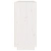 vidaXL Dressoir 110x34x75 cm massief grenenhout wit