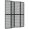 vidaXL Kamerscherm inklapbaar 4 panelen Japanse stijl 160x170 cm zwart