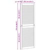 vidaXL Kastdeur 4 pcs Naturel 170 x 2,1 x 59,5 cm Massief grenenhout