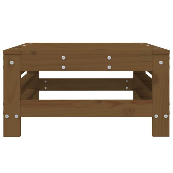 vidaXL Tuinvoetenbank massief grenenhout honingbruin