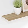 vidaXL Wandschappen zwevend 2 st 80x23,5x3,8 cm MDF eikenkleurig wit