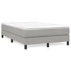 vidaXL Boxspring met matras stof lichtgrijs 120x190 cm