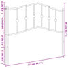 vidaXL Vervangend hoofdbord 107 cm metaal wit