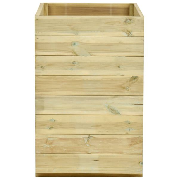 vidaXL Plantenbak verhoogd met bodem 100x50x75 cm grenenhout