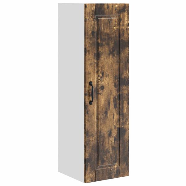 vidaXL Keukenkast Gerookt eiken 30 x 31 x 100 cm Bewerkt hout
