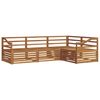 vidaXL Buiten bankenset 4 pcs Naturel Massief Acaciahout