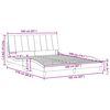 vidaXL Bedframe zonder matras "Hanko" stof taupe 160x200 cm