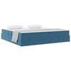 vidaXL Opbergbed met matras Donkerblauw 200 x 200 cm Fluweel