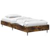 vidaXL Bedframe Gerookt eiken 80 x 200 cm Bewerkt hout