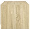 vidaXL Salontafel met glazen deuren 68x50x42 cm sonoma eikenkleurig