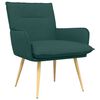 vidaXL Fauteuil Donkergroen Stof