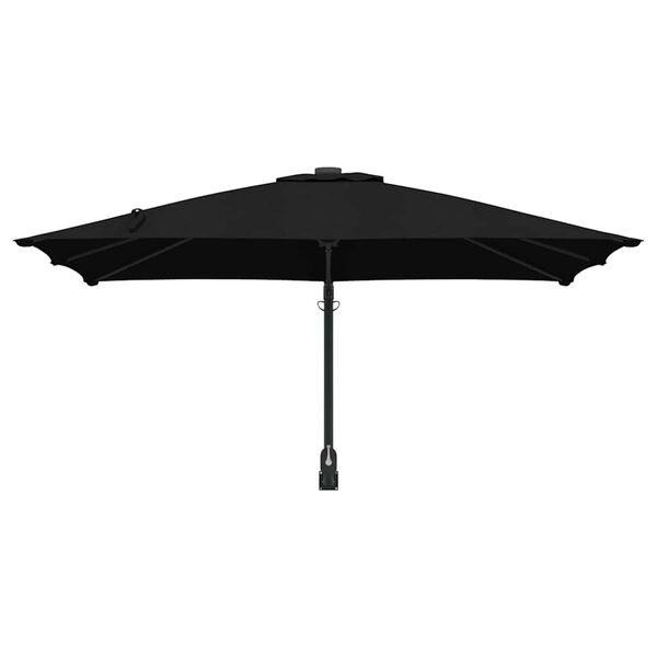 vidaXL Tuinparasol Zwart 248,5 x 247,5 x 160 cm Polyester en staal