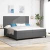 vidaXL Boxspring bed Lichtgrijs en wit. 203 x 200 x 128 cm
