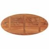 vidaXL Tafelblad ovaal 110x50x3,8 cm massief acaciahout