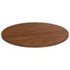 vidaXL Tafelblad rond &Oslash;50x1,5 cm bewerkt massief eikenhout donkerbruin