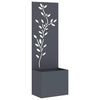 vidaXL Tuin Privacy Screen Bloemen Antraciet 50 x 32 x 150 cm