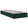 vidaXL Bedframe zonder matras 80x200 cm fluweel donkergroen