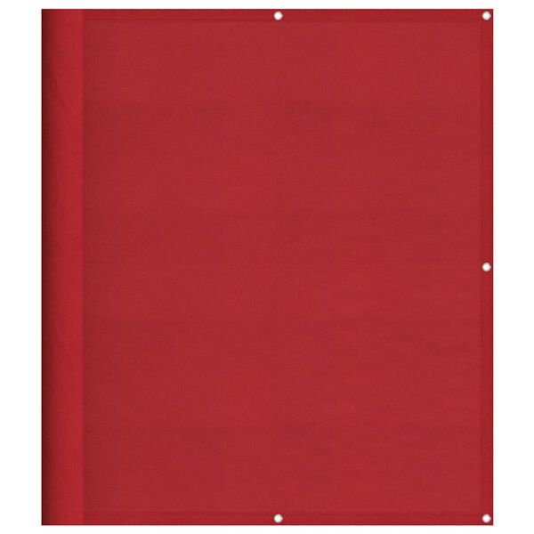 vidaXL Balkonscherm Rood 120x800 cm 100% Polyester Oxford