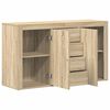 vidaXL Dressoir met lade Sonoma Eiken 120 x 36 x 69 cm Bewerkt hout